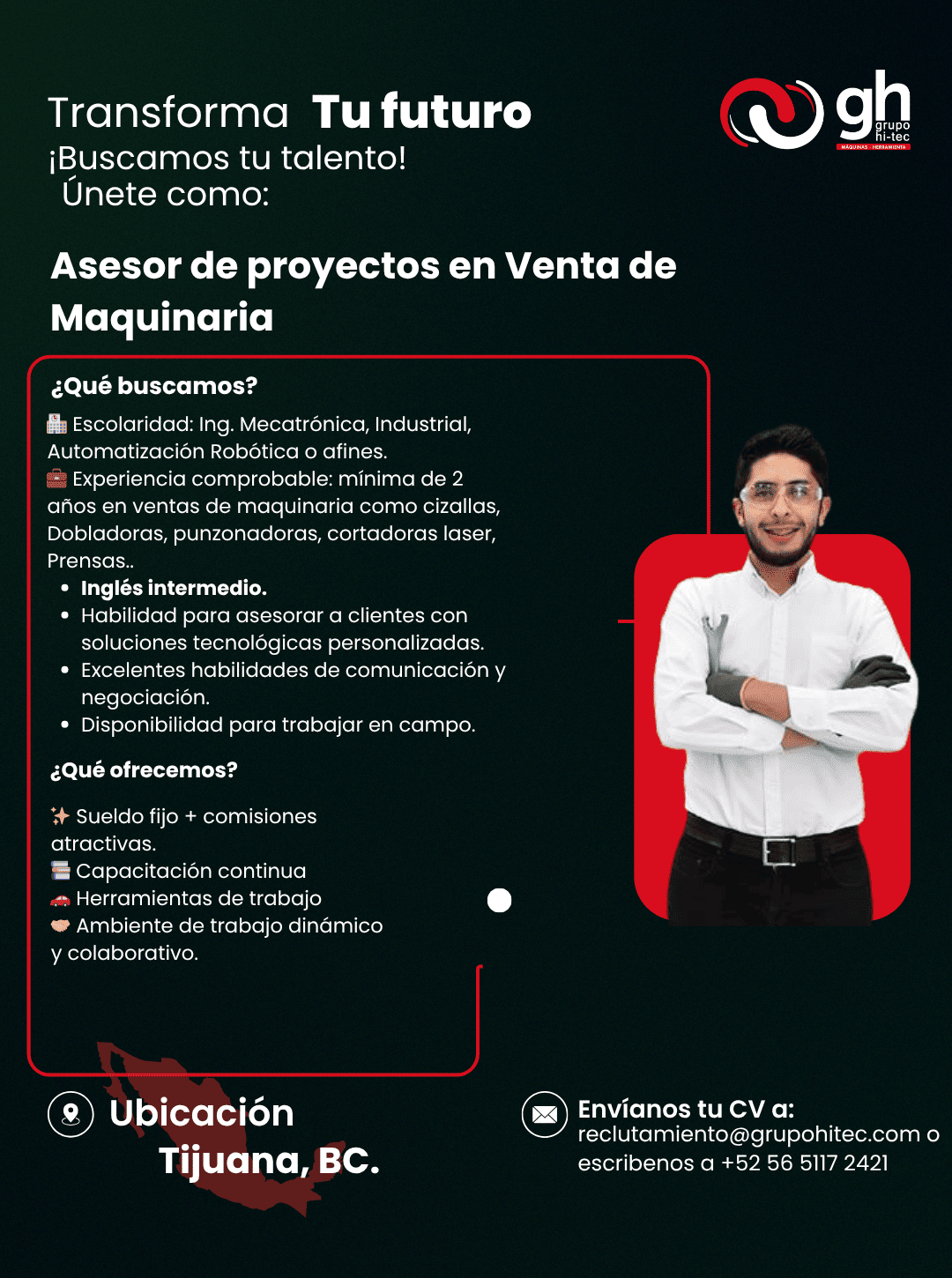 Asesor de proyectos en Venta de Maquinaria